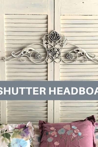 DIY Shutter Headboard