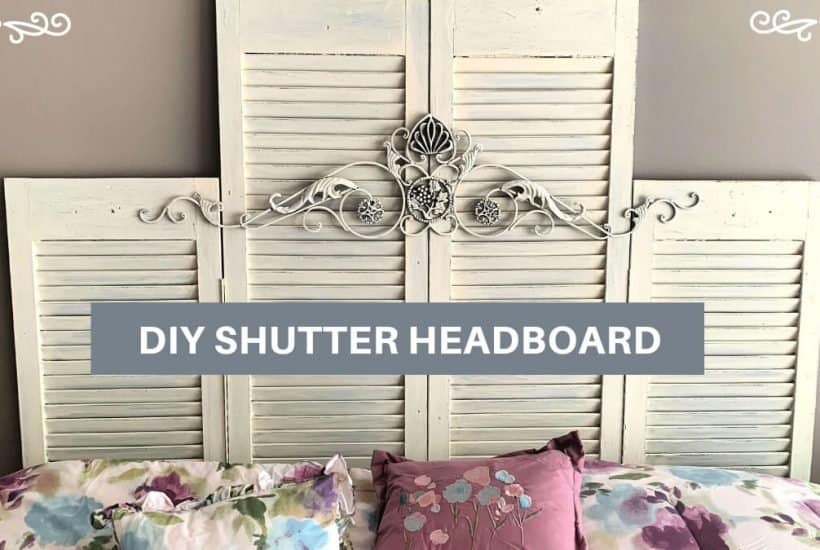 DIY Shutter Headboard