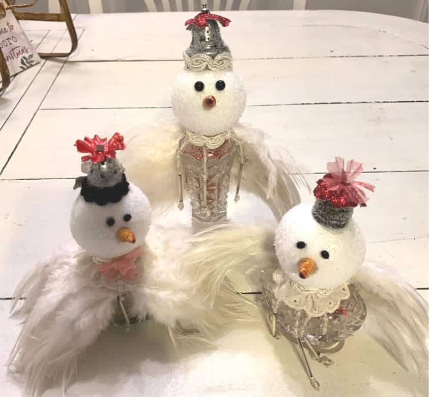 Upcycled Shaker Snow Angels