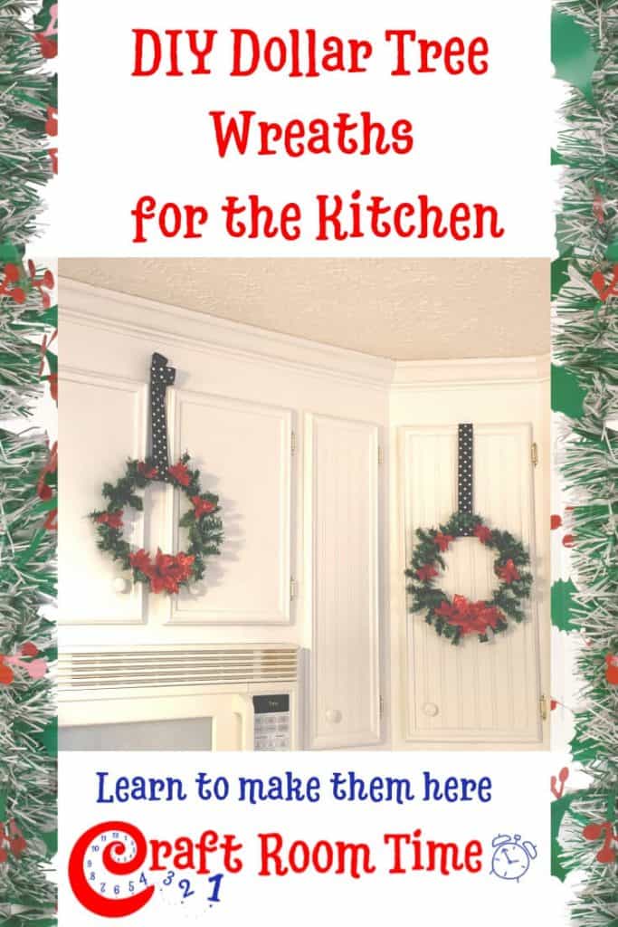 DIY Dollar Tree Wreaths for the Kitchen