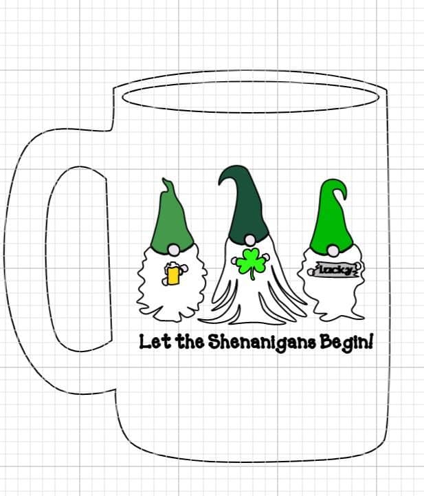 St Paddys Day Gnomes Mug