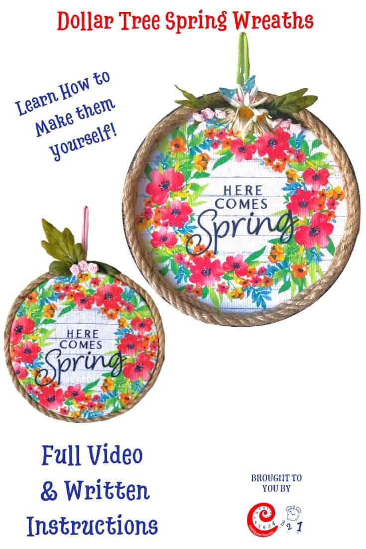 Dollar Tree Spring Wreath from Stove Covers