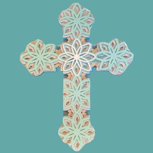 Download Layered Mandala Cross Svg For Cricut Or Silhouette