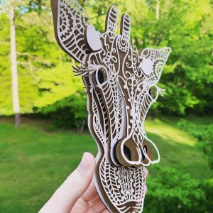 Download 3D Mandala Giraffe for Cricut