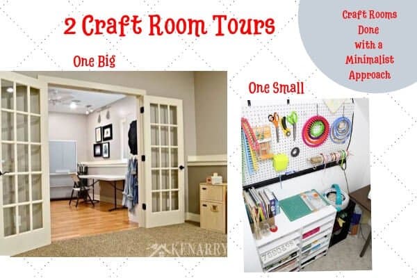 Download Free 2 Craft Room Tours Big And Small Craft Room Time PSD Mockup Template