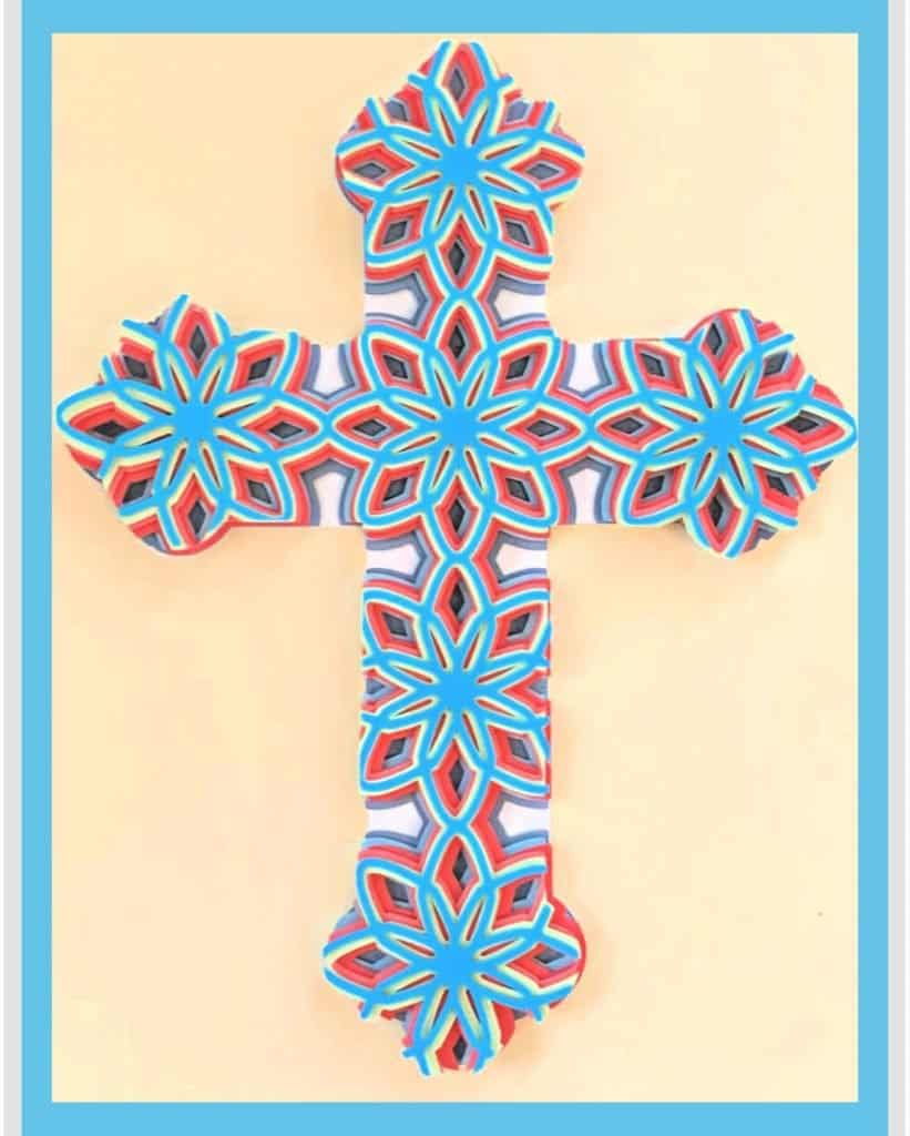 Free Free 167 Layered Cross Mandala SVG PNG EPS DXF File