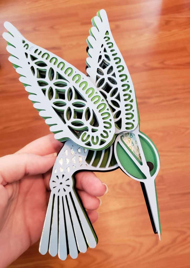 Download 3D Mandala Cricut Hummingbird for Mother's Day