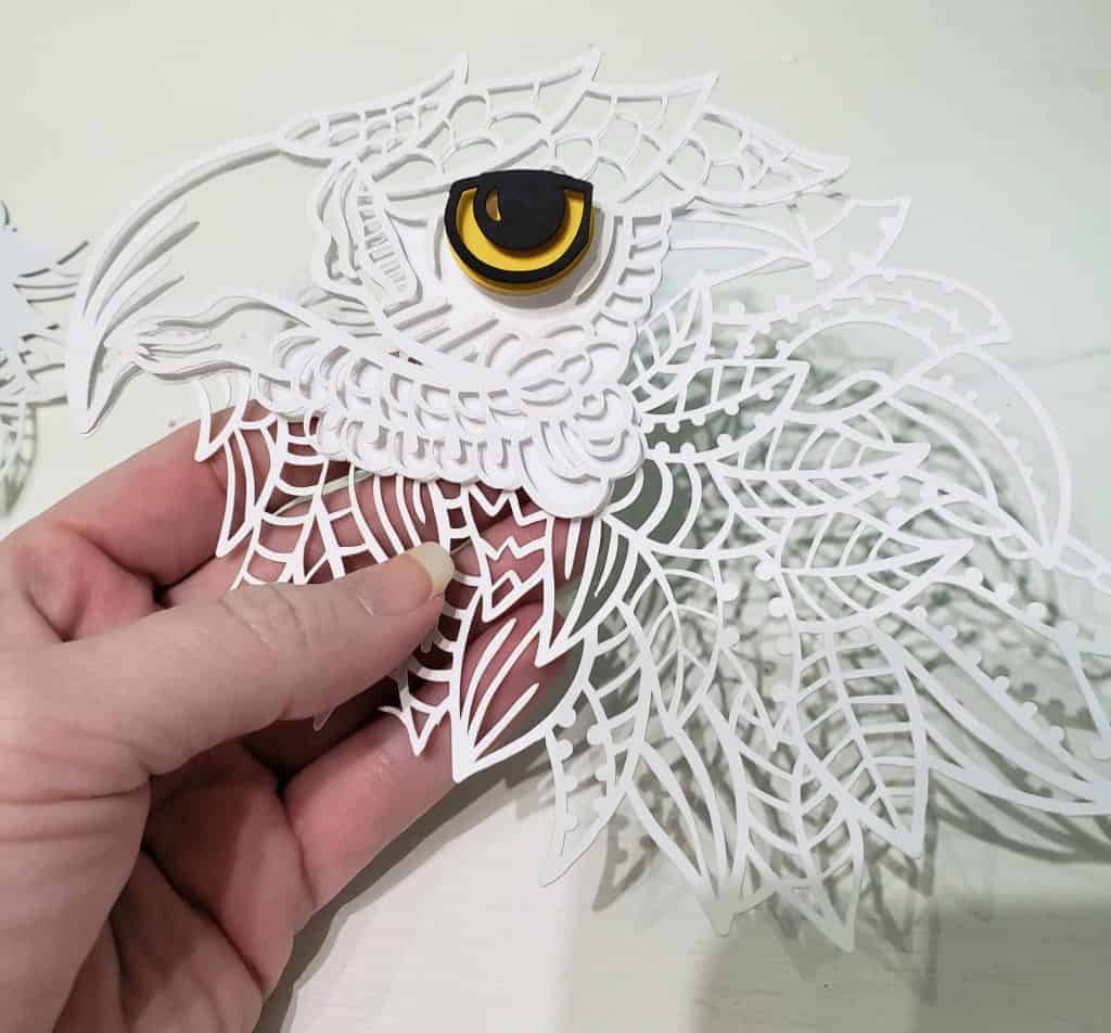 3D Eagle Mandala and Flag