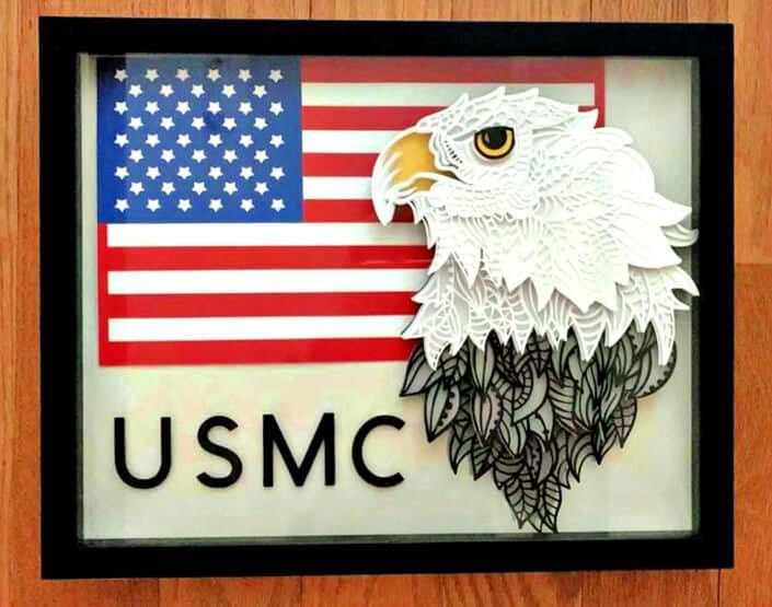 Download Eagle And Flag 3d Mandala For Cricut Design Space