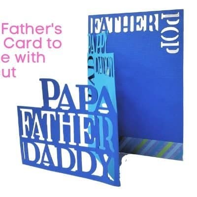 Fun Father's Day Card to Make with Cricut