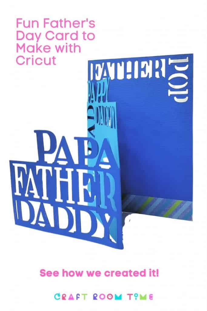 Fun Father's Day Card to make with Cricut