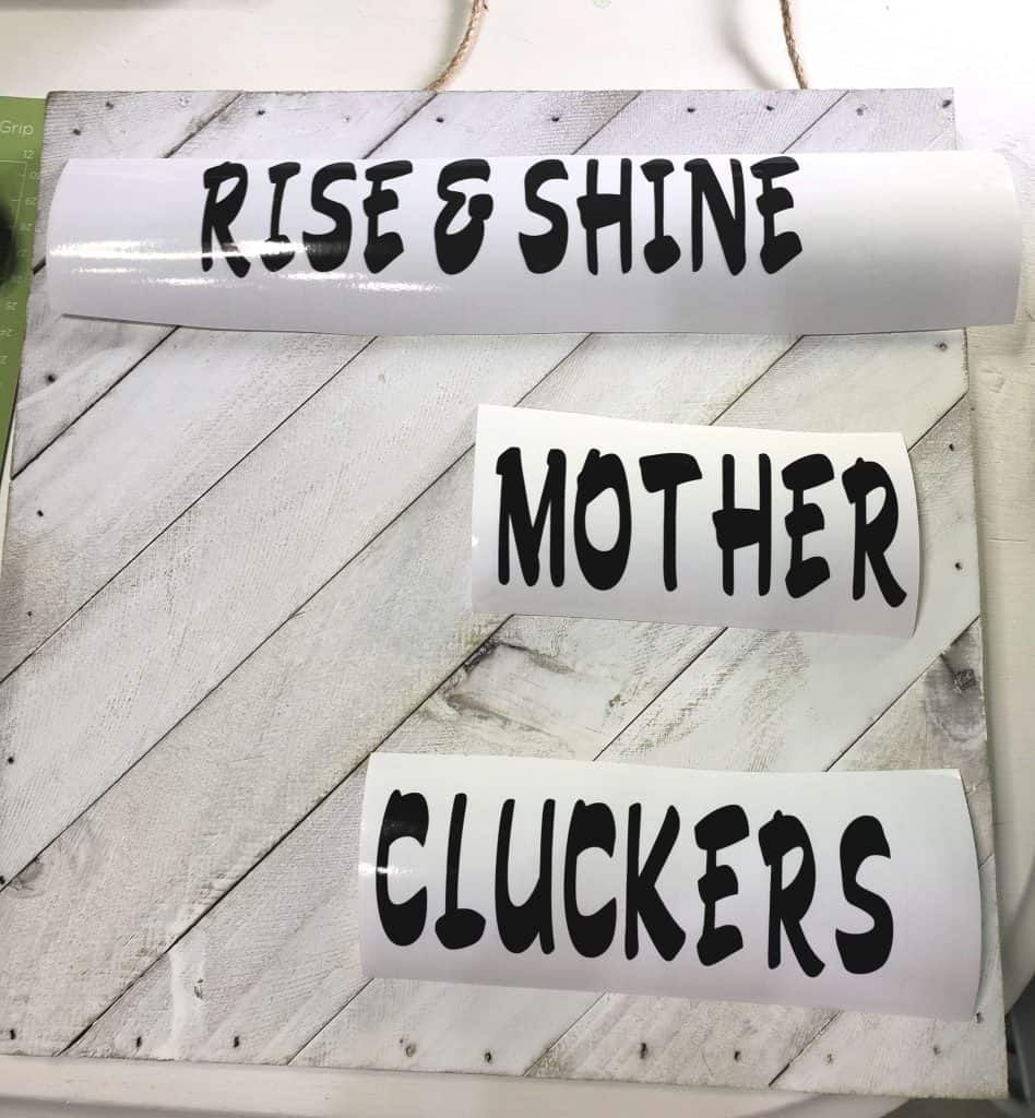 Mother Cluckers cricut vinyl