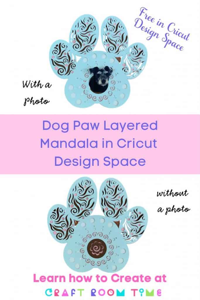 Dog Paw Layered 3d Mandala for Cricut