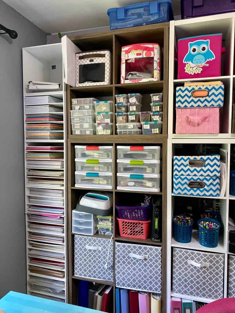 Cubbie Storage for Small Craft Room