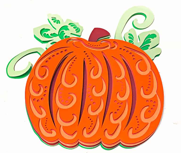 Layered Paper Pumpkins For Fall With Free Svg Craft Room Time