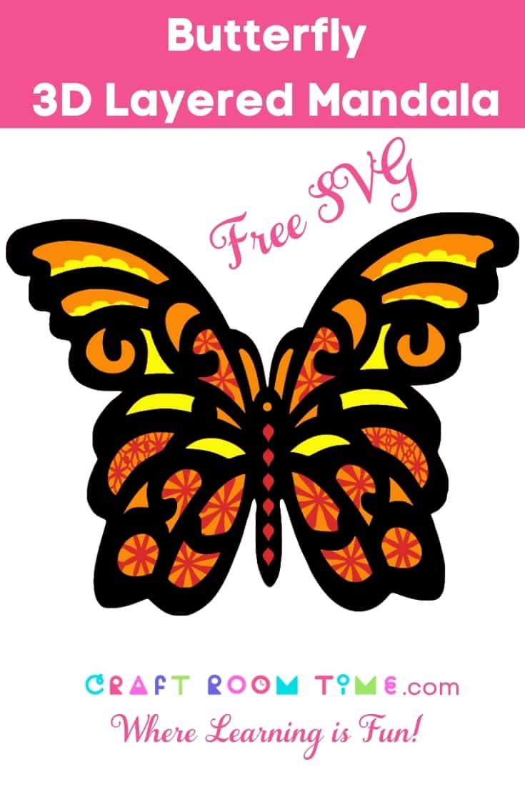 Download Butterfly Layered Mandala Free Svg Craft Room Time