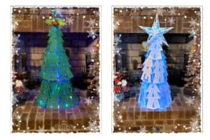 Elegant 3D Light Up Paper Christmas Tree