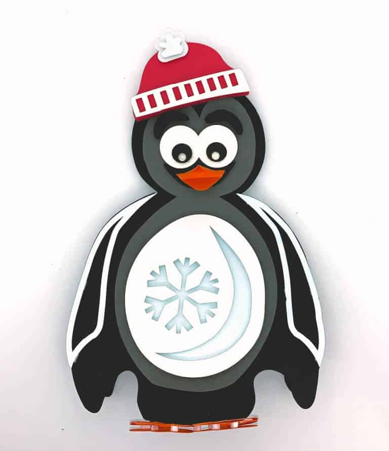 Download 3d Layered Penguin Free Svg Craft Room Time