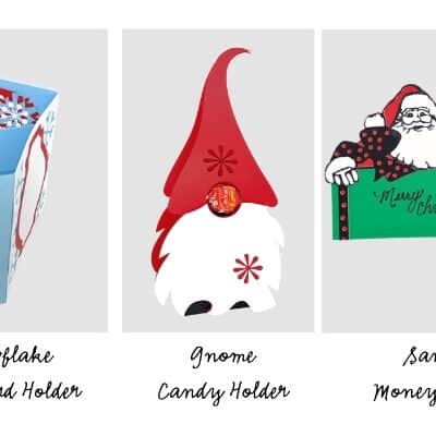 Use these free Wonderful Christmas Gift Cards and Candy Box Free SVGs.