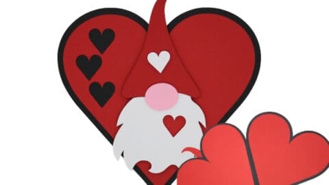 Gnome Valentine Card for Cricut with Free SVG