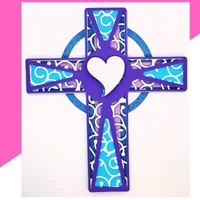 3d Layered Mandala Cross