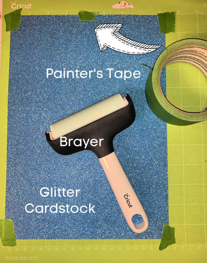 Using Glitter Cardstock
