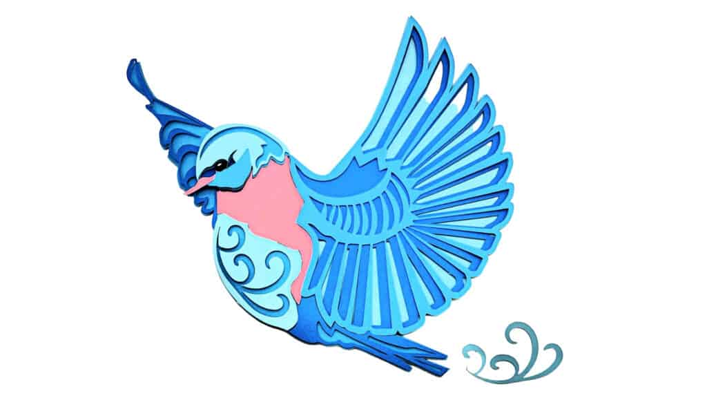 Animal Bird Blue Jay Flying SVG, Bird Watching SVG Cut File - WildSvg