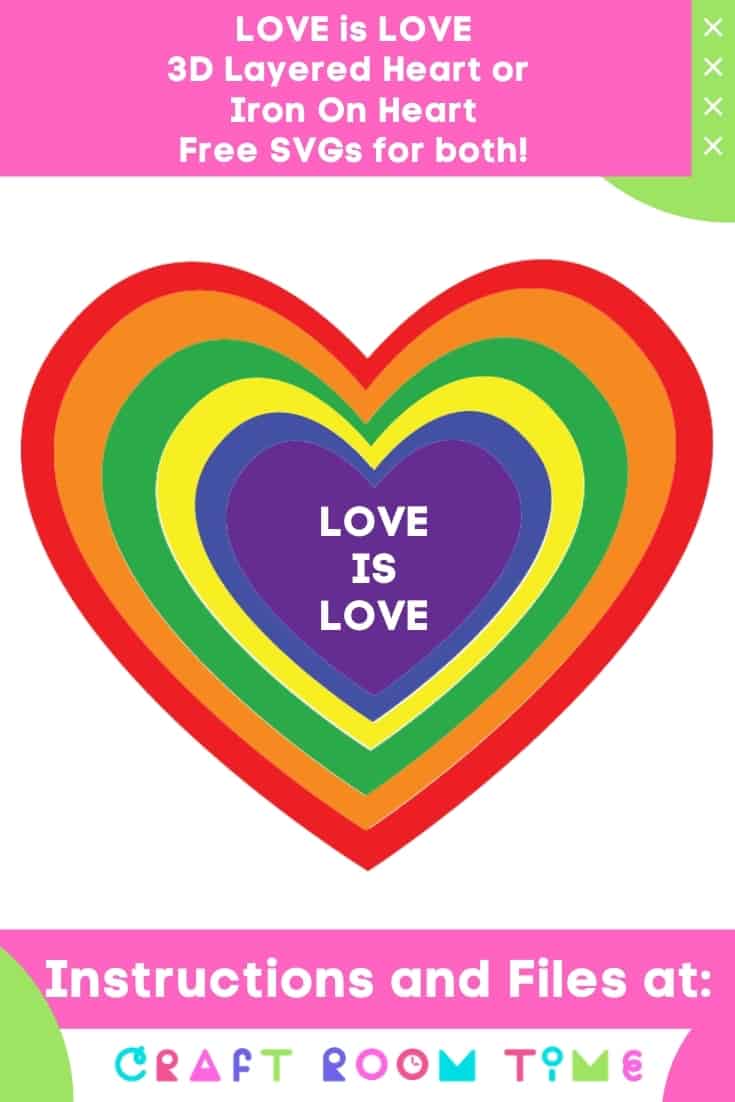 Love is Love Heart Free SVG
