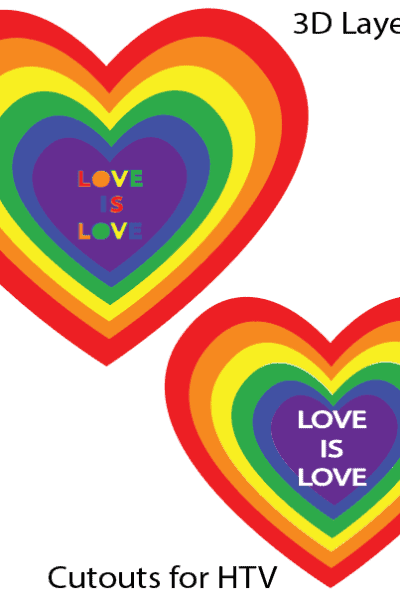 Love is Love Heart Free SVG