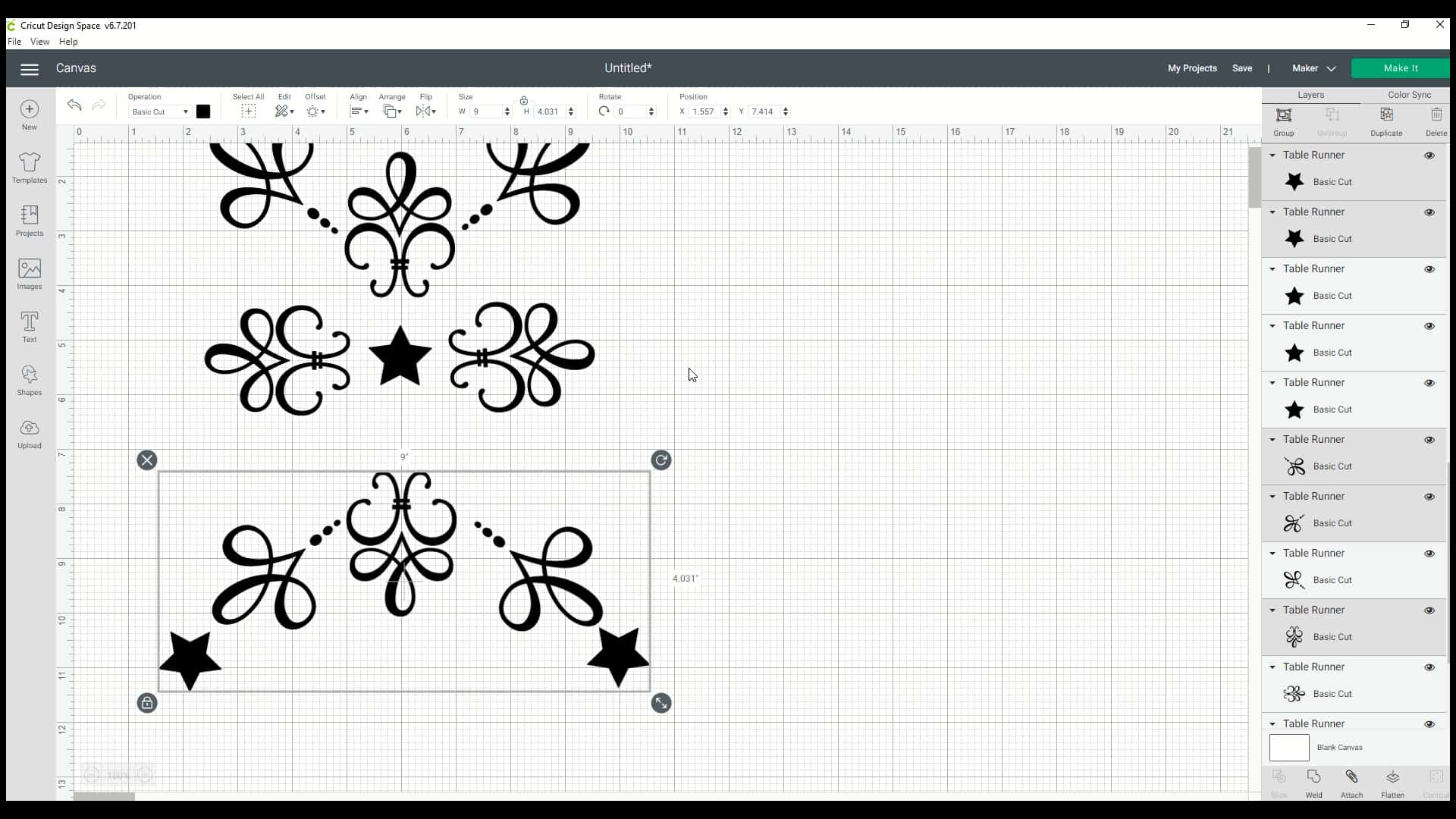 How to Make a Table Runner with Easy Sew and HTV Craft Room Time