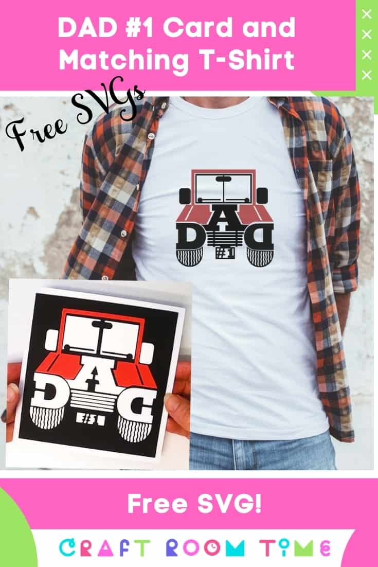 make an easy jeep dad card and matching t-shirt