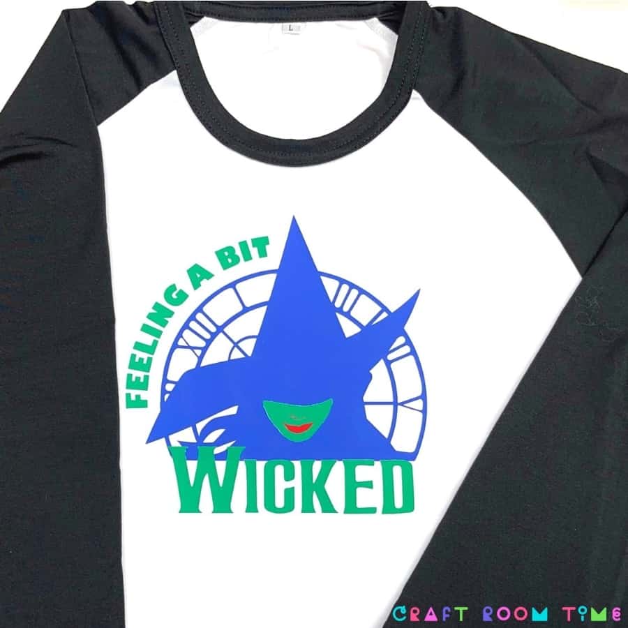 Wicked T-Shirt using HTV and Free SVG | Craft Room Time