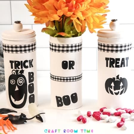 DIY Upcycled Trick or Treat Tins