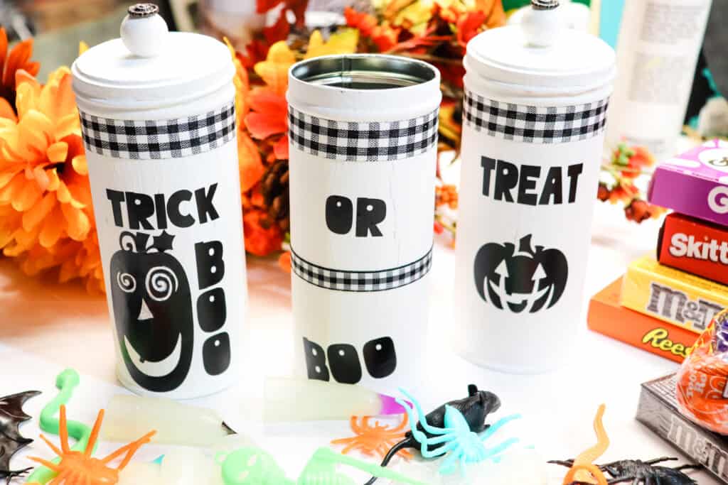 DIY Upcycled Trick or Treat Tins