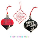 Arabesque Ornaments and Wooden Ornaments with HTV