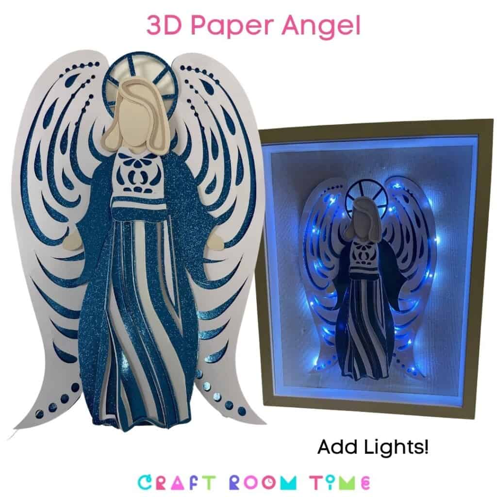 3d Lighted Paper Angel