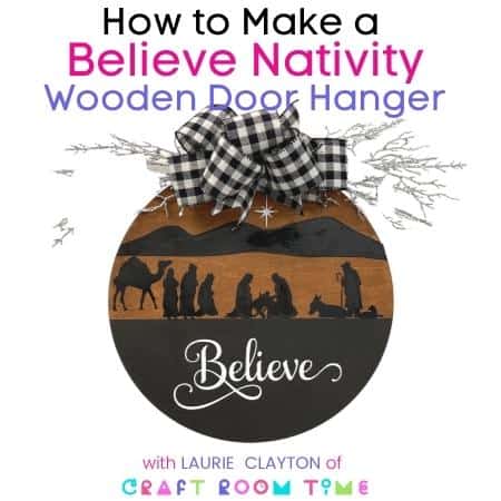 How to make a Wooden Door Hanger with HTV